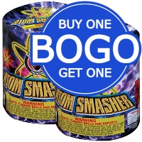 Fireworks - 200G Multi-Shot Cake Aerials - Buy One Get One Atom Smasher 200g Fireworks Cake