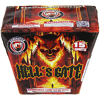 Fireworks - 200G Multi-Shot Cake Aerials - Hells Gate 200g Fireworks Cake