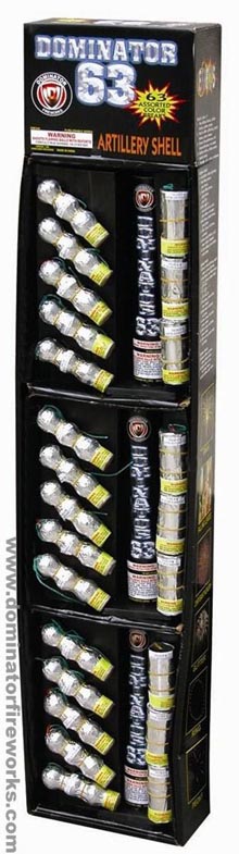 Fireworks - Reloadable Artillery Shells - Dominator 63 - Artillery Shells