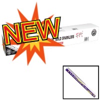 Fireworks - Wholesale Fireworks - 5 Minute #36 Gold Electric Sparklers Wholesale Case 36/4