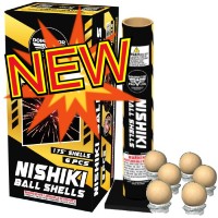 Fireworks - Reloadable Artillery Shells - Nishiki Ball Shells 6 Shot Reloadable Artillery