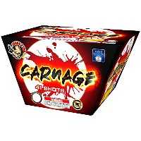 Fireworks - 200G Multi-Shot Cake Aerials - Carnage 200g Fireworks Cake