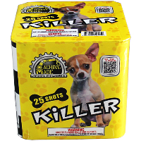 Fireworks - 200G Multi-Shot Cake Aerials - Killer Chihuahua 200g Fireworks Cake