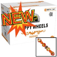 Fireworks - Wholesale Fireworks - Happy Wheels Fountain Wholesale Case 24/1