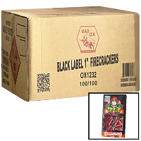 Fireworks - Wholesale Fireworks - Black Label 1 inch Waterproof Firecrackers Wholesale Case 100/1