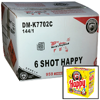 Fireworks - Wholesale Fireworks - 6 Shot Happy Wholesale Case 144/1