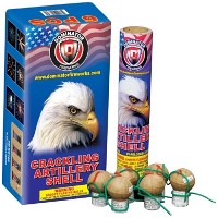 Fireworks - Reloadable Artillery Shells - Dominator Crackling Reloadable Artillery 6 Shot