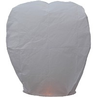 Sky Lantern All White 1 Piece Fireworks For Sale - Novelties 