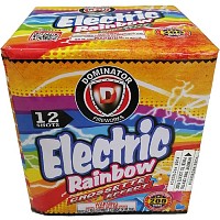 Fireworks - 200G Multi-Shot Cake Aerials - Electric Rainbow Crossettes 200g Fireworks Cake