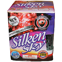 Fireworks - 200G Multi-Shot Cake Aerials - Silken Sky 200g Fireworks Cake