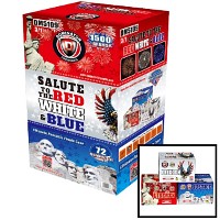 Salute to the Red White and Blue 500g Wholesale Case 1/1 Fireworks For Sale - Wholesale Fireworks 