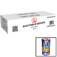 Blue Stars with Reports Wholesale Case 36/1 Fireworks For Sale - Wholesale Fireworks 