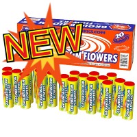 Ground Bloom Flowers 20 Piece Fireworks For Sale - Spinners 