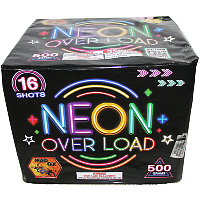 Fireworks - 500G Firework Cakes - Neon Over Load 500g Fireworks Cake