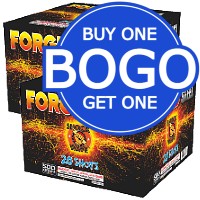 Buy One Get One Forged Steel 500g Fireworks Cake Fireworks For Sale - BOGO! Buy One Get One Free Fireworks Special 